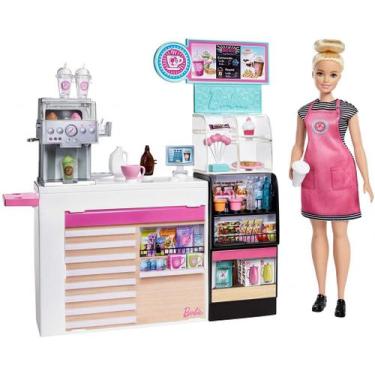 Imagem de Cafeteria E Boneca Barbie - Mattel Gmw03
