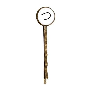 Imagem de Bandana japonesa Hiragana Character TSU Retro Metal Hair Bobby Pin Headwear