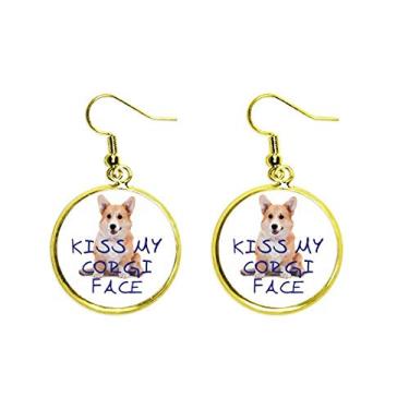 Imagem de Brinco feminino Corky Dog Wales Specialty Ear Pendente Golden Drop Jewelry