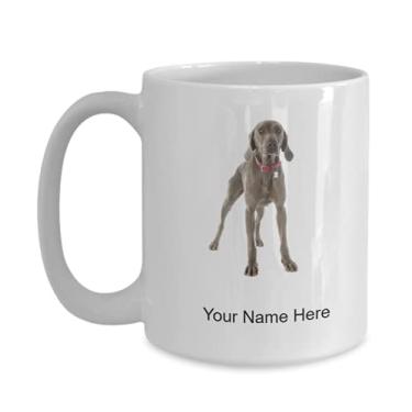 Imagem de Caneca personalizada Weimaraner - Caneca de café para amantes de Weimaraner Idea crianças meninos meninas Amor - Caneca de café de 425 g