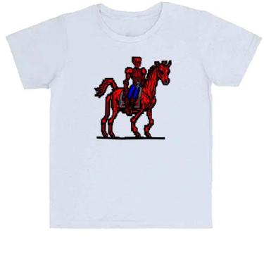 Imagem de Camiseta Infantil Divertida Cavaleiro Da Morte Pixel Arte - Alearts