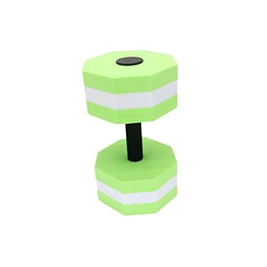 Imagem de Fancyes Barra aquática com halteres halteres para exercícios aquáticos barra de natação para mulheres crianças haltere de água EVA para exercícios de aeróbica, VERDE