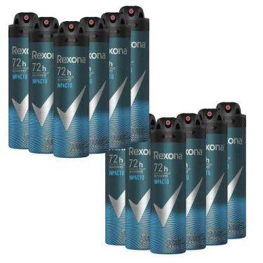 Imagem de Kit 12 Desodorante Rexona Motionsense Men Impacto 150ml