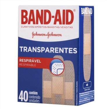 Imagem de Curativo Band-Aid Johnson Transparente 6 Embalagens com 40 Unidades
