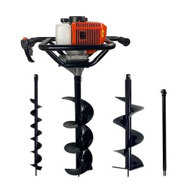 Imagem de Perfurador de Solo a Gasolina 52cc 2,5HP com Brocas 80x10cm + 80x20cm + 80x25cm + Extensão 60cm Carbon Fak