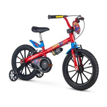 Imagem de Bicicleta Infantil Aro 16 Com Rodinhas Spider Man - Nathor