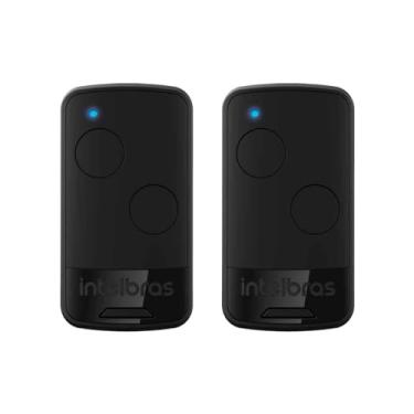 Imagem de Kit 2 Controles Remoto EP02 de 2 botões para Automatizador de Portão Black Intelbras
