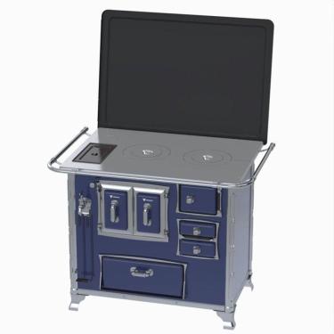 Imagem de Fogao a Lenha GII N 2 Gab Sec Azul com Tampa Cald