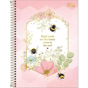 Imagem de Caderno Espiral Honey Bee - Kind Words - 80 Folhas - Tilibra