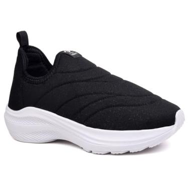 Imagem de Tenis Infantil Masculino Feminino Calce Facil Tipo Meia Leve Cor:Branco;Tamanho:31