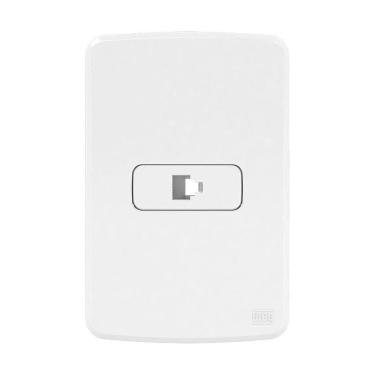 Imagem de Conjunto 1 Tomada Rj11 4fios Placa 4x2 Branco Compose Weg Branco - 4x2