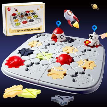 Imagem de Jogo de tabuleiro de quebra-cabeça COUOMOXA Interstellar Maze Kids 3+ Years