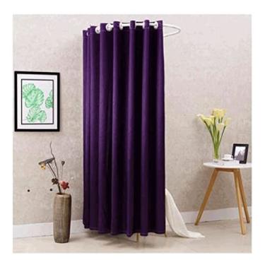 Imagem de Guarda-roupa Vestiário portátil Simples móvel em forma de U Vestiário Alta taxa de sombreamento Proteção de privacidade Economize espaço Faça você mesmo Vestiário temporário armário