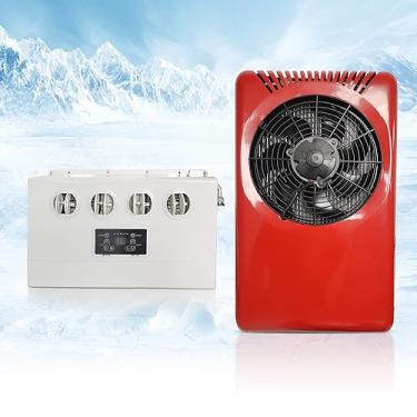 Imagem de Aspligo Ar condicionado de 12 V CC 7200 BTU 12 volts ar condicionado de caminhão dividido elétrico ac para carro, trailer, van, automotivo, ônibus, semi caminhão, motorhome rv nova energia