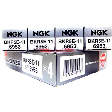 Imagem de NGK Velas de ignição BKR5E-11, pacote com 4