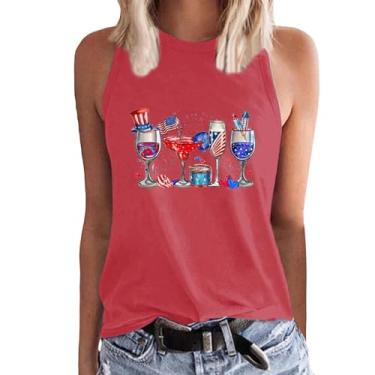 Imagem de Camiseta feminina bandeira vermelha e branca camisetas grandes manga 3/4 camisetas grandes cinza médio, Vinho B, M