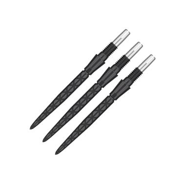 Imagem de Target Dardos Swiss Point Storm Diamond Dart Points (conjunto de 3 pontas) 26 mm Preto SP – Mudança de ponta de dardo, acessórios profissionais de dardos