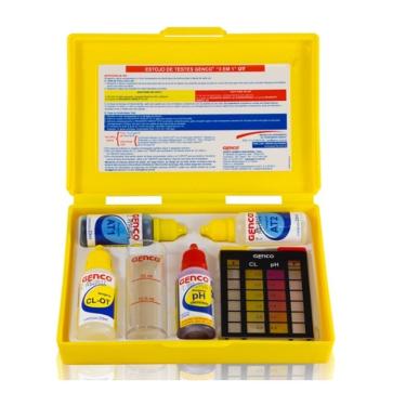 Imagem de Estojo de teste 3 em 1 Ph Cloro e Alcalinidade - Genco