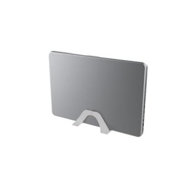 Imagem de Suporte Compatível Com Notebook Fechado 20mm Vertical Mesa (Branco)