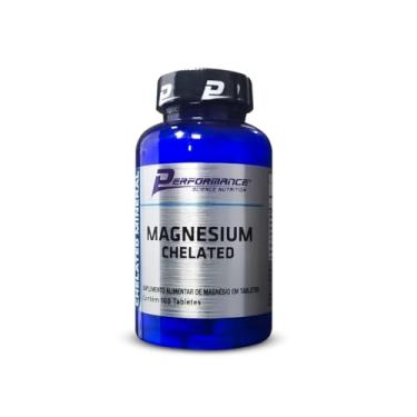 Imagem de Magnesium Chelated Magnésio Quelato (100 Tabs.) - Performance Nutrition