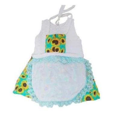Imagem de Vestido De Bebê 3 A 6 Meses Estampa Girassol Festa Junina-Feminino