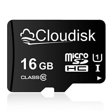 Imagem de Cloudisk Cartão Micro SD 16GB Cartão de Memória Flash Micro SDHC C10, A1, U1, UHS-I (16 GB)