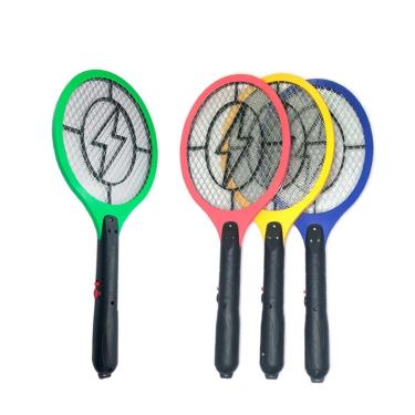 Imagem de Raquete Elétrica Recarregável Bivolt 110/220V Mata Pernilongos, Mosquito e Insetos em Geral com Botão de Segurança e Led Indicador
