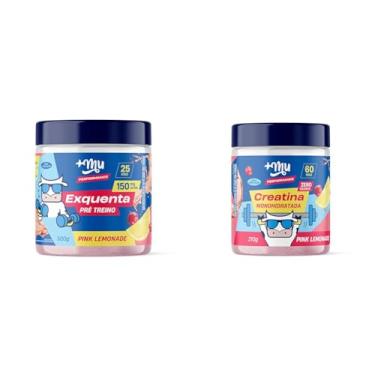 Imagem de Kit Muke - Pré-Treino Exquenta 500g - Pink Lemonade + +Mu Creatina Monohidratada Sabor Pink Lemonade 210g