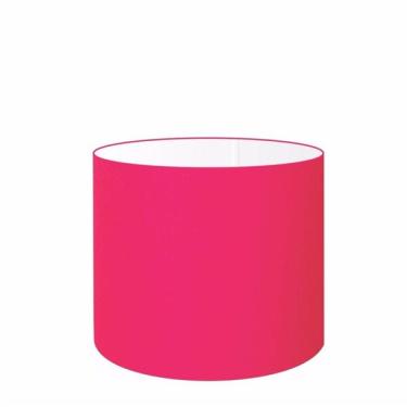 Imagem de Cúpula Abajur Cilíndrica Cp-7014 Ø35x21cm Rosa Pink