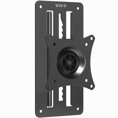 Imagem de VIVO Suporte de parede articulado de monitor único de altura de 17 a 32 polegadas para estações de trabalho em pé, serve para 1 tela com VESA máx. 100 x 100 mm, preto, MONT-VW01A
