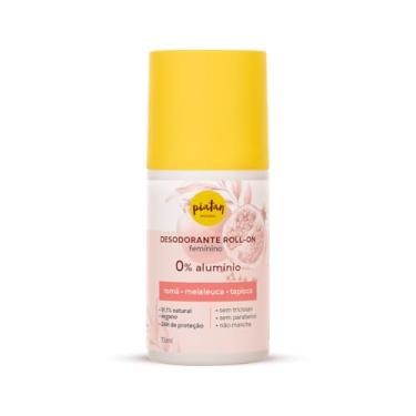 Imagem de Desodorante Roll On Feminino Romã Vegano e Sem Aluminio 75ml Piatan Natural