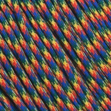 Imagem de Paracord West Coast – Mais de 300 cores – Corda de paraquedas 550 – Paracord tipo III 7 fios de 2,54 m, 3,8 m, 7,6 m, 1,3 m, 2,4 m e carretéis de 250 e 1000 pés, Autism Awareness, 100 Feet