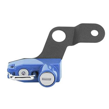Imagem de Cabide de Trava para Capacete Feito de Liga de Alumínio, Resistente, Fácil de Usar Com Duas Chaves, Adequado para GSX1300R 2008+ (Azul)