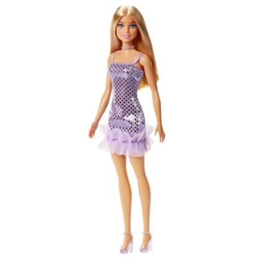 Imagem de Barbie Fashionista Vestido Glitter Loira - Mattel