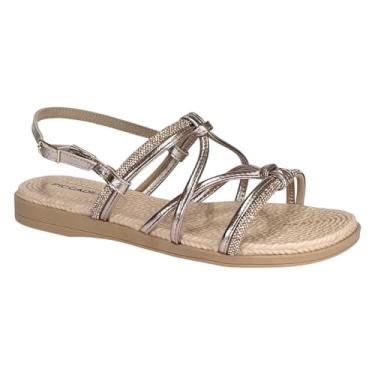 Imagem de Sandália Piccadilly Rasteira Adla 513011 Ouro Rosado