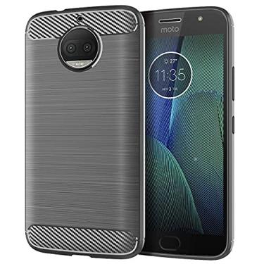 Imagem de Capa para Motorola Moto G5S Plus, capa para Moto G5S, capa para Moto G5 Plus, capa para Moto G5, tecnologia de absorção de choque de TPU (cinza, para Motorola Moto G5S Plus)