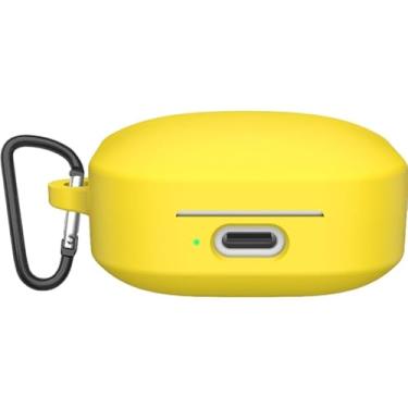 Imagem de Capa protetora de silicone para xiaomi air 4se, 2 pacotes, capa protetora de fone de ouvido sem fio, capa protetora, capa anti-poeira,Yellow