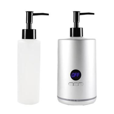 Imagem de MERIGLARE Dispensador Pequeno Do Aquecedor Da Garrafa Da Loção Do Calefator de óleo Da Massagem Da única Garrafa para O Spa 30-65 °c Do Salão de Beleza Garrafa, Prata