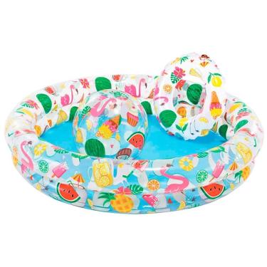 Imagem de Intex, Piscina inflável estrelas, 150 litros + acessórios