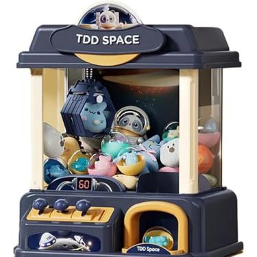 Imagem de Mini Máquina de Garra para Crianças, Mini Maquininha Pegar Bichinho de Pelúcia, Brinquedos Interativos (Azul - Opção 1)