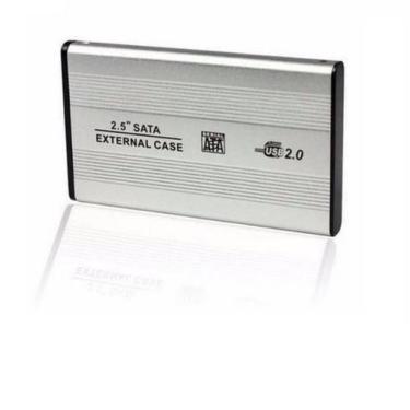 Imagem de Case em Aluminio HD 2.5 Notebook SATA p/ USB 2.0 - PRATA - Knup