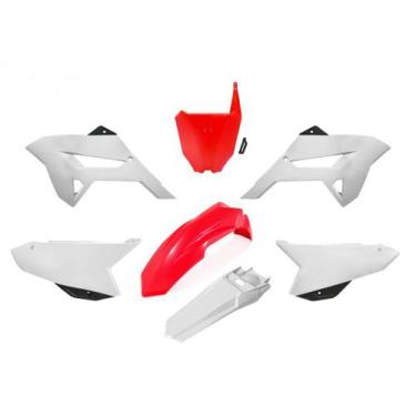 Imagem de Kit Plástico Biker R1de Ride Honda Crf 230, Vermelho / Branco