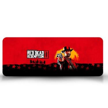 Imagem de Mouse Pad Gamer Red Dead Redemption 2 Arma - EMPIRE GAMER, 90cm x 35cm