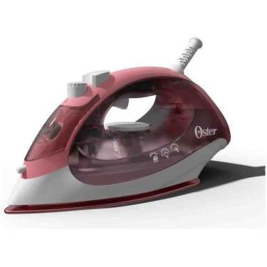 Imagem de Ferro A Vapor Com Sola De Cerâmica Vermelha Oster Gcstbs5053, Branco e