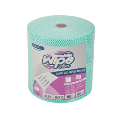 Imagem de Pano multiuso mr wipe slim verde 28x50 rolo 300m c/600 panos