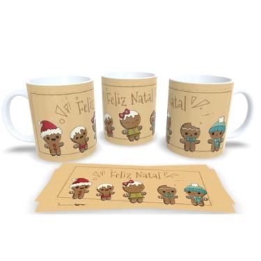 Imagem de Canecas de Porcelana Branca Personalizadas Natal 10 (Mod.195)