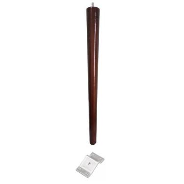 Imagem de Pe Palito 60cm Chapa Inclinada Metal Aço - Jthome, Imbuia Marrom Escur