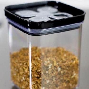 Imagem de Kit 6 Porta Condimento Tampa Preta - Injeplastec