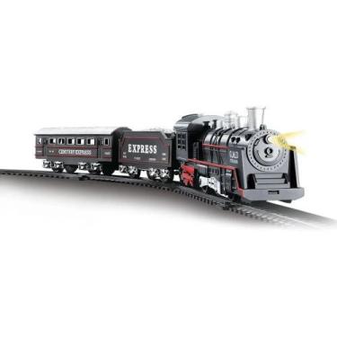 Imagem de Trem Trenzinho Ferrorama Super Locomotiva Com Luz E Som 5373 - DM TOYS