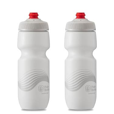 Imagem de Polar Bottle Breakaway Parede Única 24 oz Ondulado Branco/Prata Pacote com 2